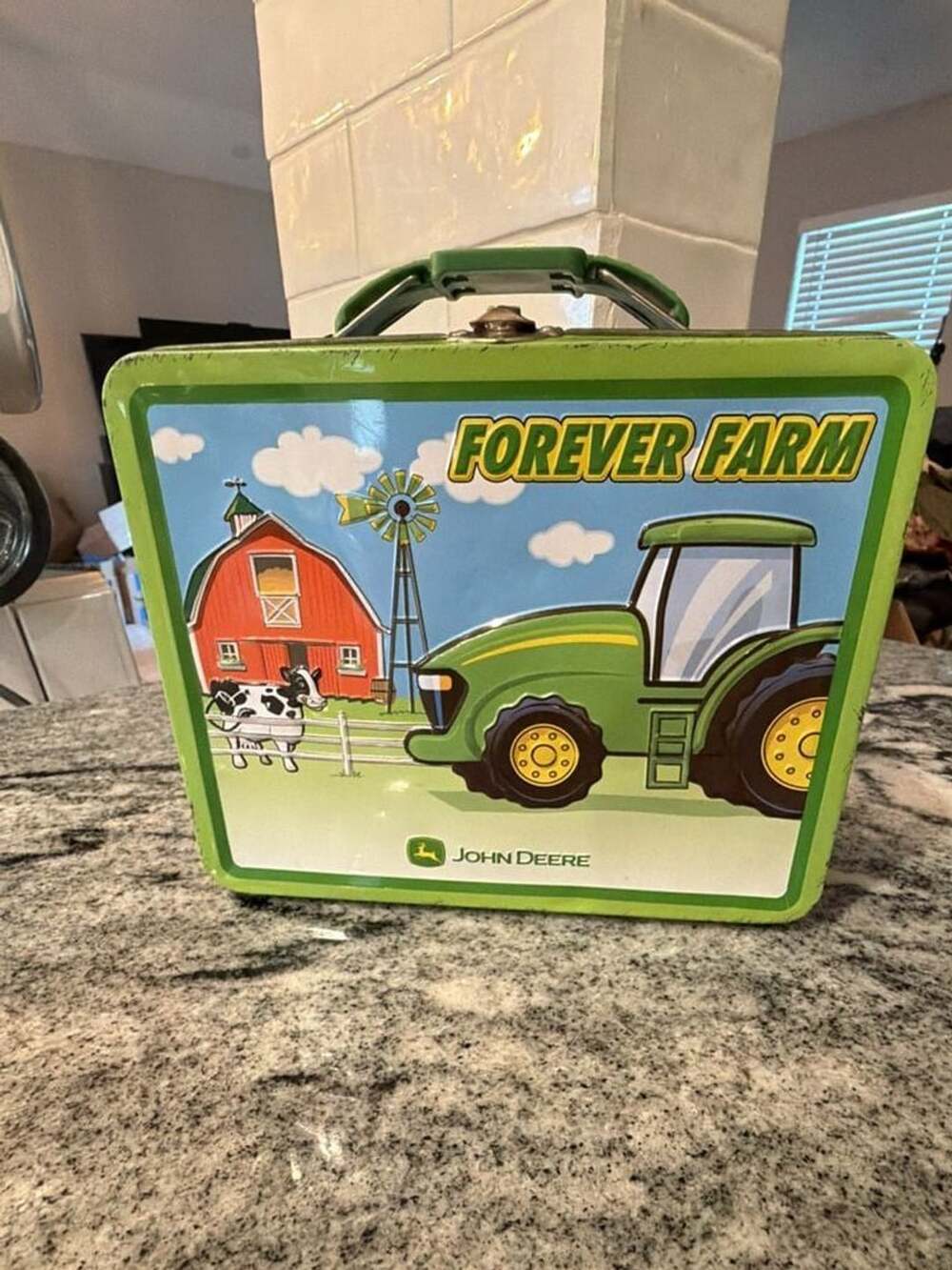 John Deere Forever Farm Metal Tin Lunch Box Collector Carryall